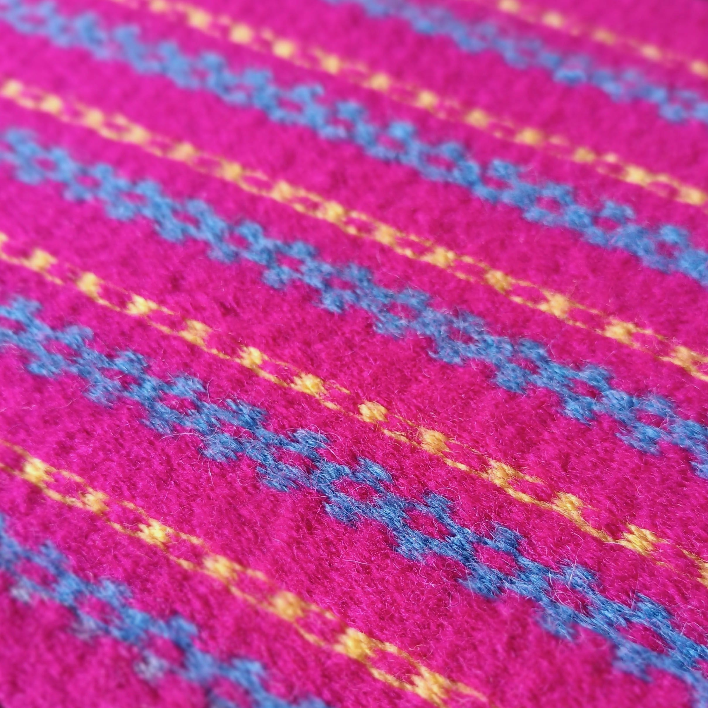 Reps sur métier à tisser à peigne envergeur - laine